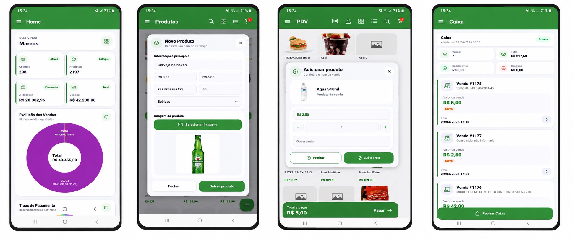 Aplicativo mobile de gestão e PDV SLYM